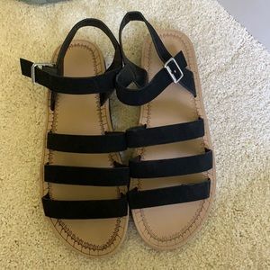 Black sandals! Never worn!